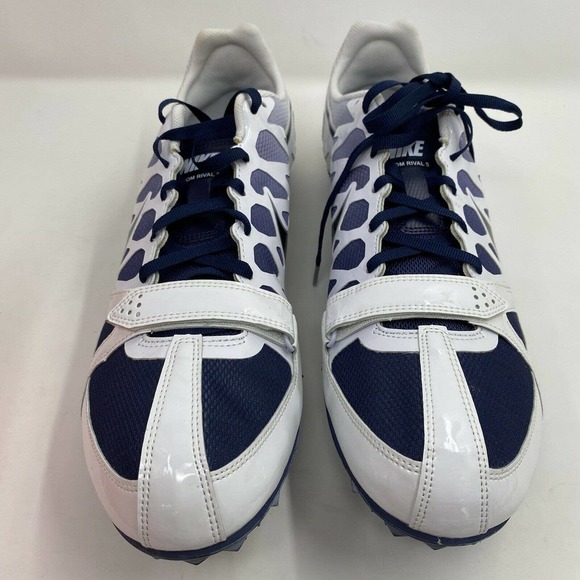 Nike Zoom Rival S 6 Spikes Navy White New with Box - Picture 2 of 9